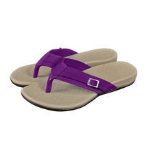 Cargar imagen en el visor de la galería, Sandalias ortopédicas con tiras ajustables -Morado - Ozerty