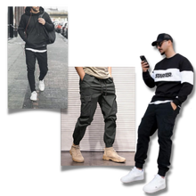 Cargar imagen en el visor de la galería, Pantalones cargo Slim Fit para hombre
- Ozerty