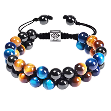 Cargar imagen en el visor de la galería, Pulsera de protección resistente al agua -Árbol azul marrón - Ozerty